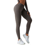 Women's Solid Color Crossover Leggings