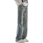 Classic Straight Leg Whisker Denim Pants
