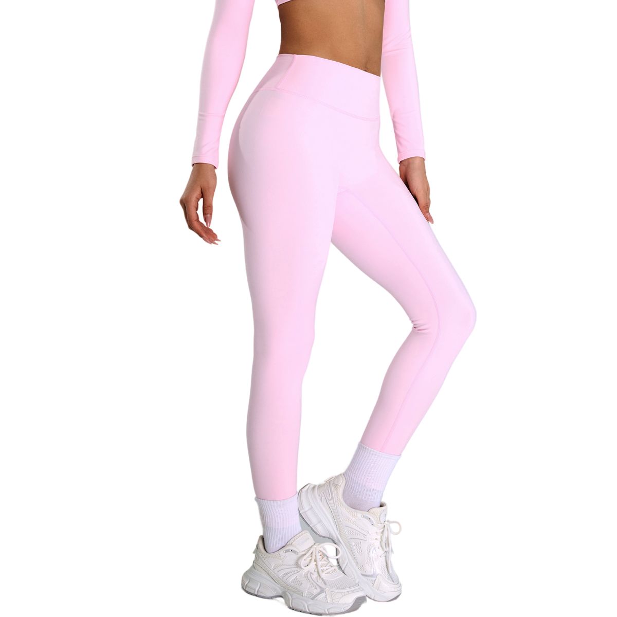 Solid Color Quick-Dry Running Leggings