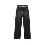 Risen Jeans Pearl-Beaded & Rhinestones-Transferred Embroidered Jeans