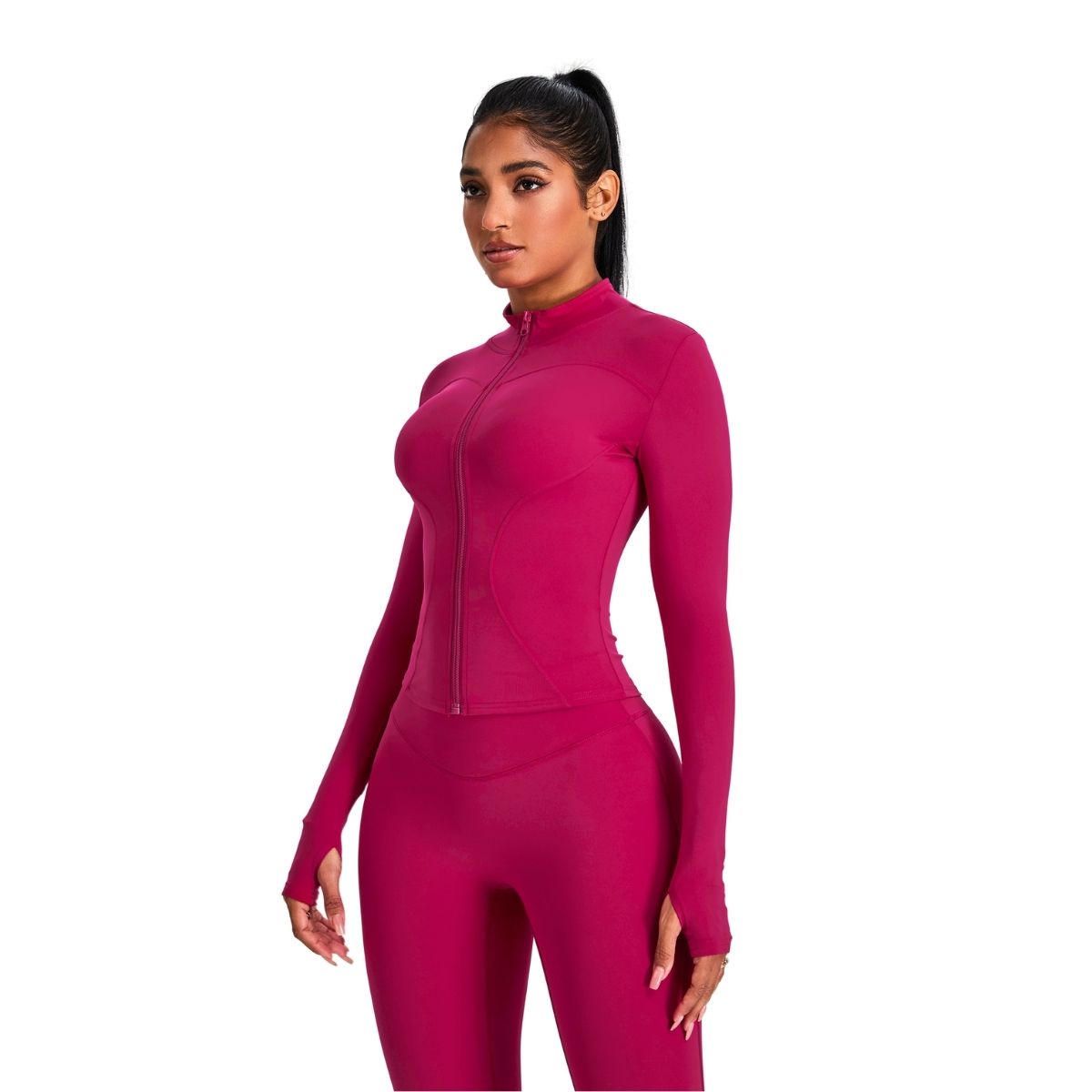 Tailored Fit Thumbhole Full-Zip Jacket