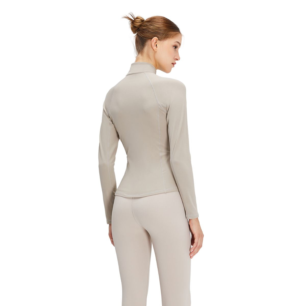 Solid Color Tailored Fit Full-Zip Jacket