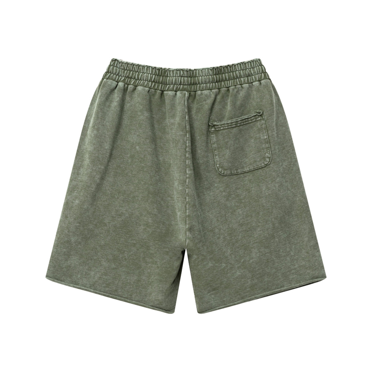 Raw Edge Patchwork Shorts