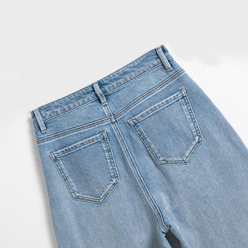 Risen Jeans Floral Embroidered Pearl-Beaded Cut-Out Jeans