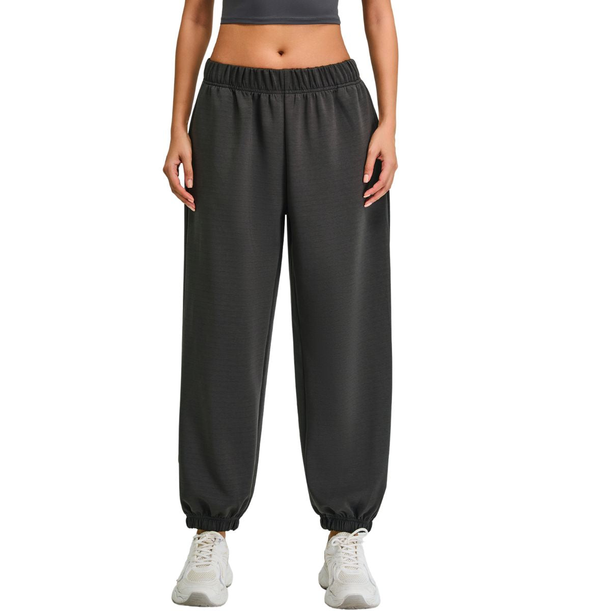 Solid Color Relaxed Fit Joggers