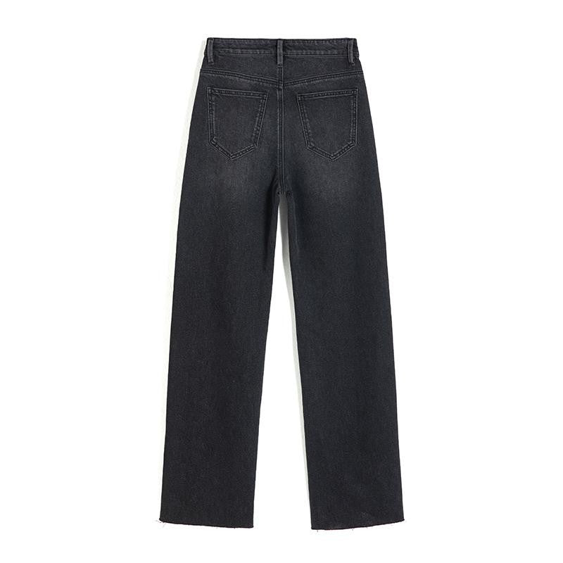 Risen Jeans Pearl-Embellished Floral Embroidered Cut-Out Jeans