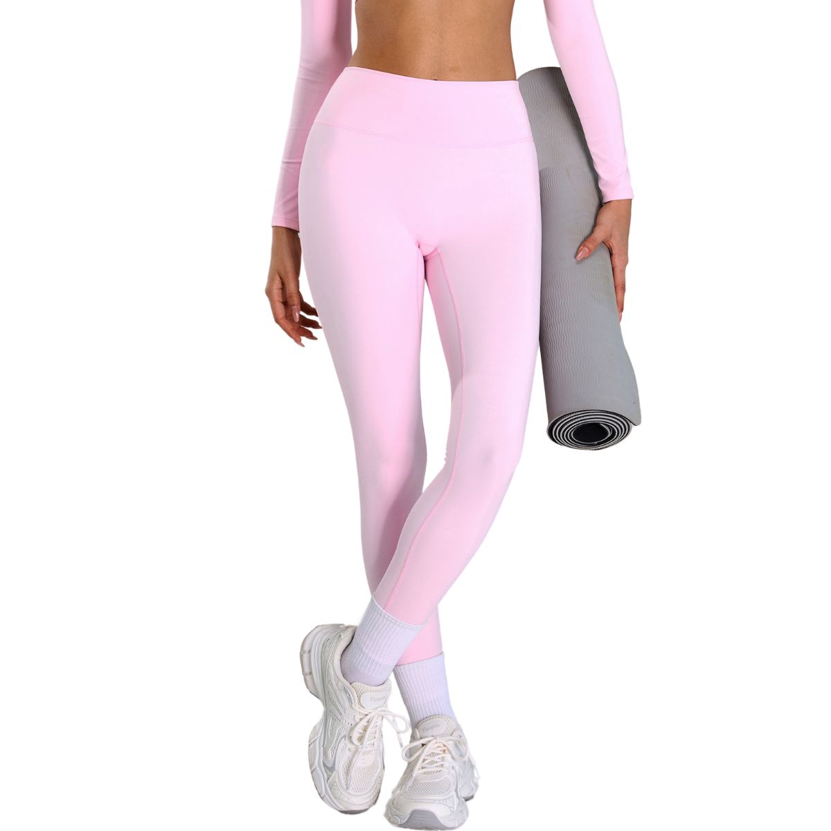 Solid Color Quick-Dry Running Leggings