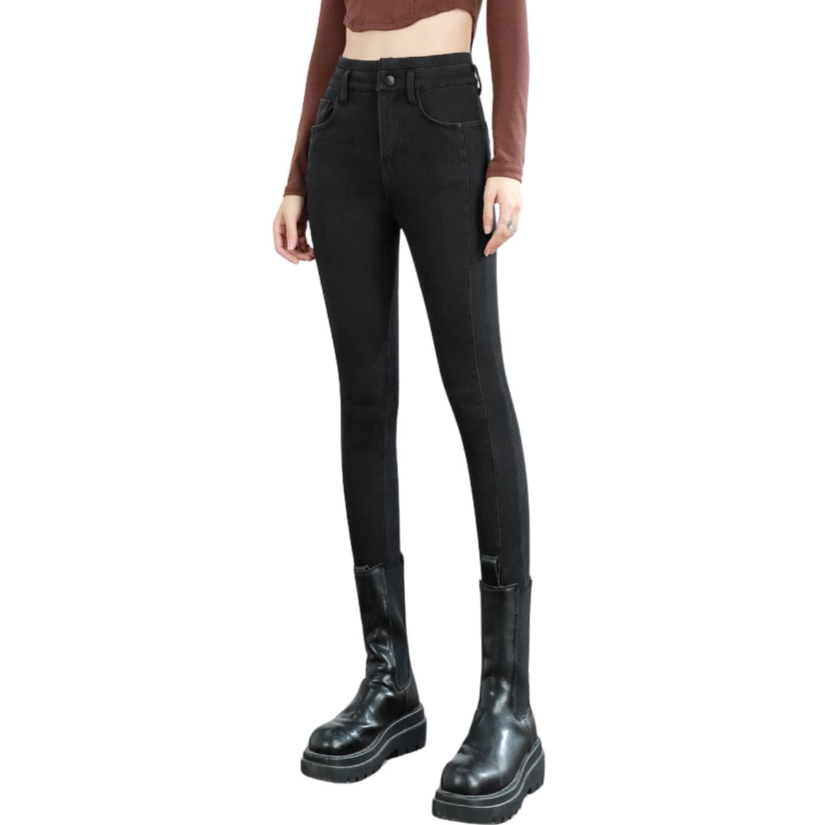 Women's High-Waisted Skinny Jeggings