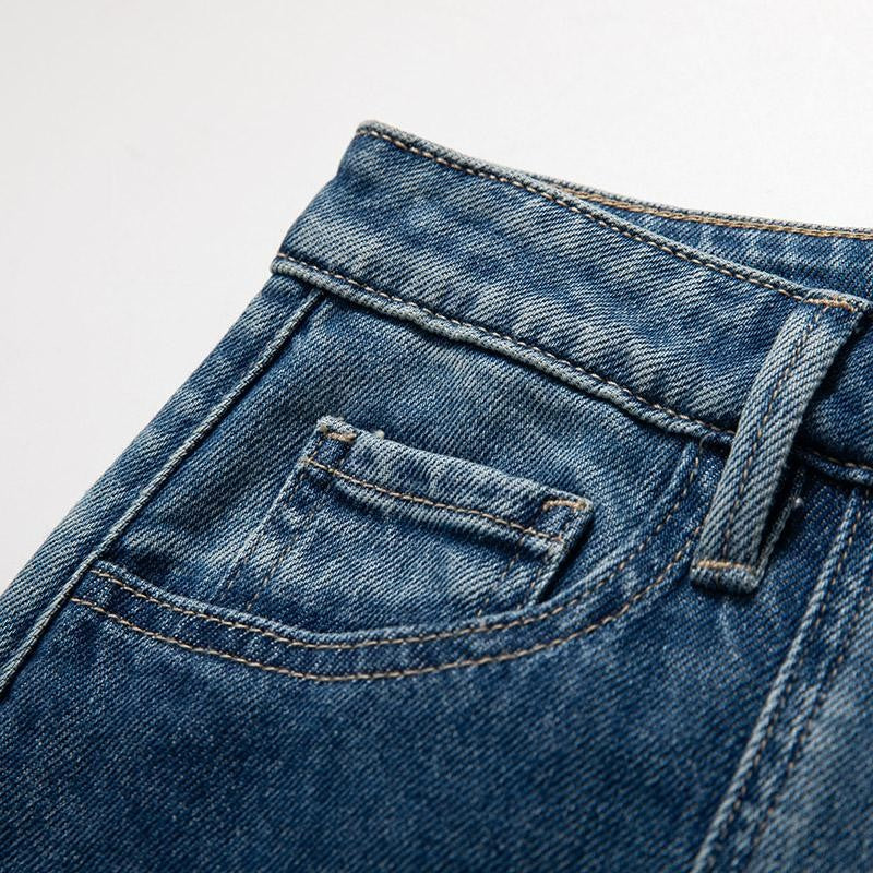 Risen Jeans Floral Embroidered Cut-Out Baggy Jeans