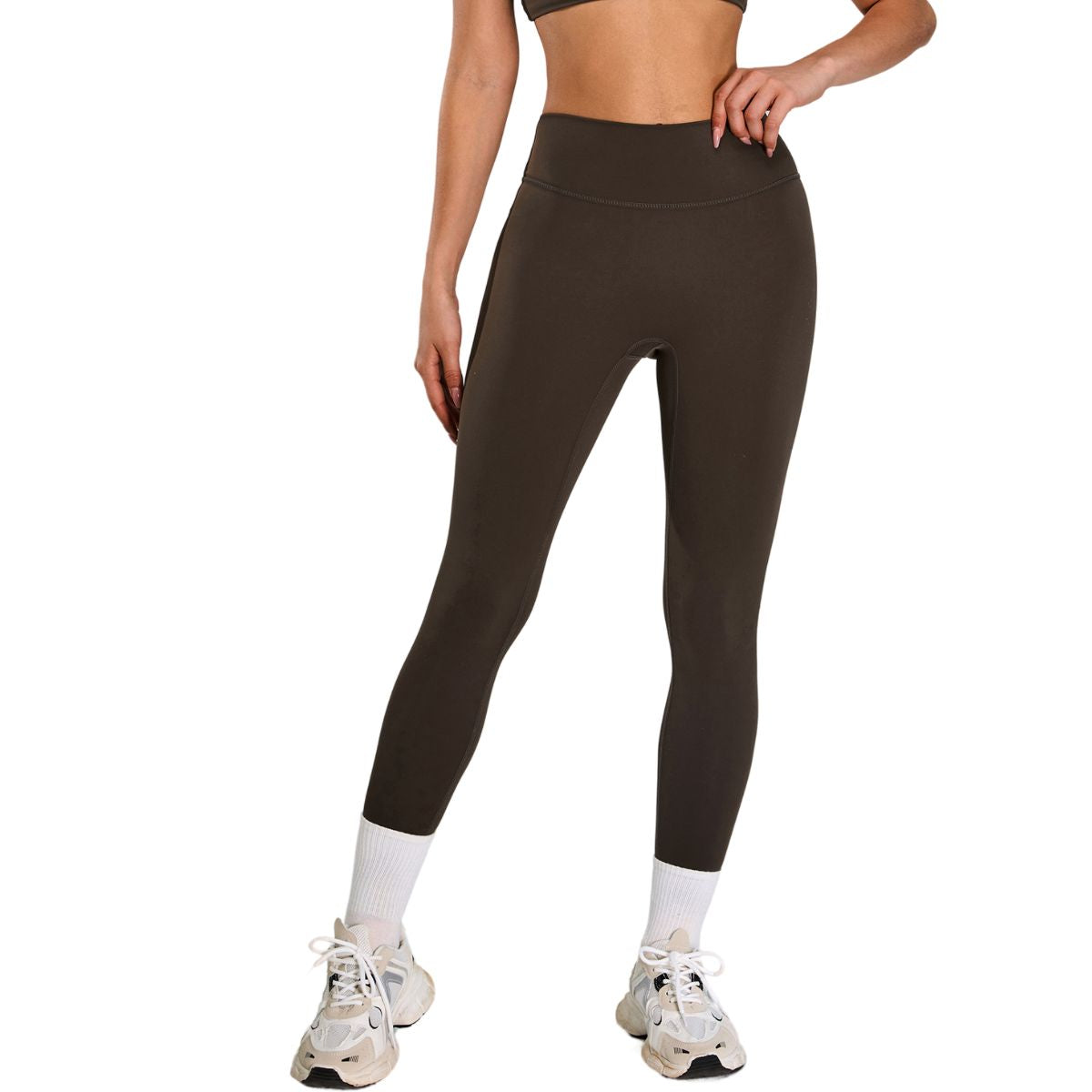 Solid Color Quick-Dry Running Leggings