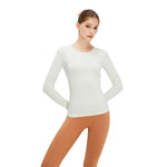 Thumb Holes Seamless Long-Sleeve Shirt