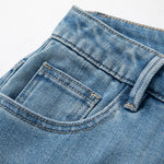 Risen Jeans Organza Patchwork Floral-Embroidered Bootcut Jeans