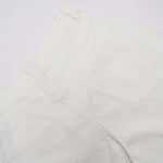 White Baggy Bermuda Denim Shorts