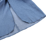 Vestido mini de mezclilla con apliques florales