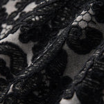 Embroidered & Rhinestone-Transferred Denim Skirt