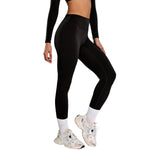 Solid Color Quick-Dry Running Leggings
