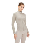 Solid Color Tailored Fit Full-Zip Jacket