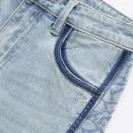 Risen Jeans Lightweight Rhinestone & Embroidered Cut-Out Jeans