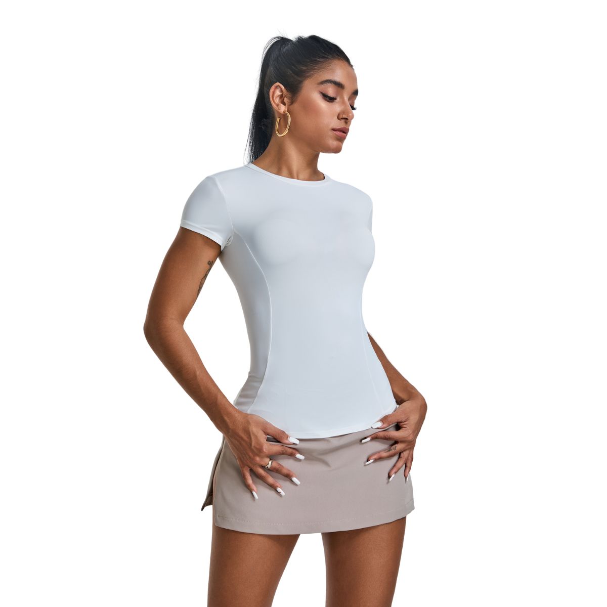 Quick-Dry Slim Fit Crewneck Tee