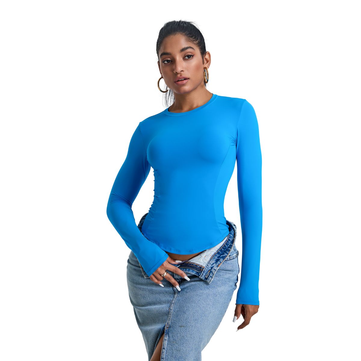 Quick-Dry Slim-Fit Long-Sleeve Tee