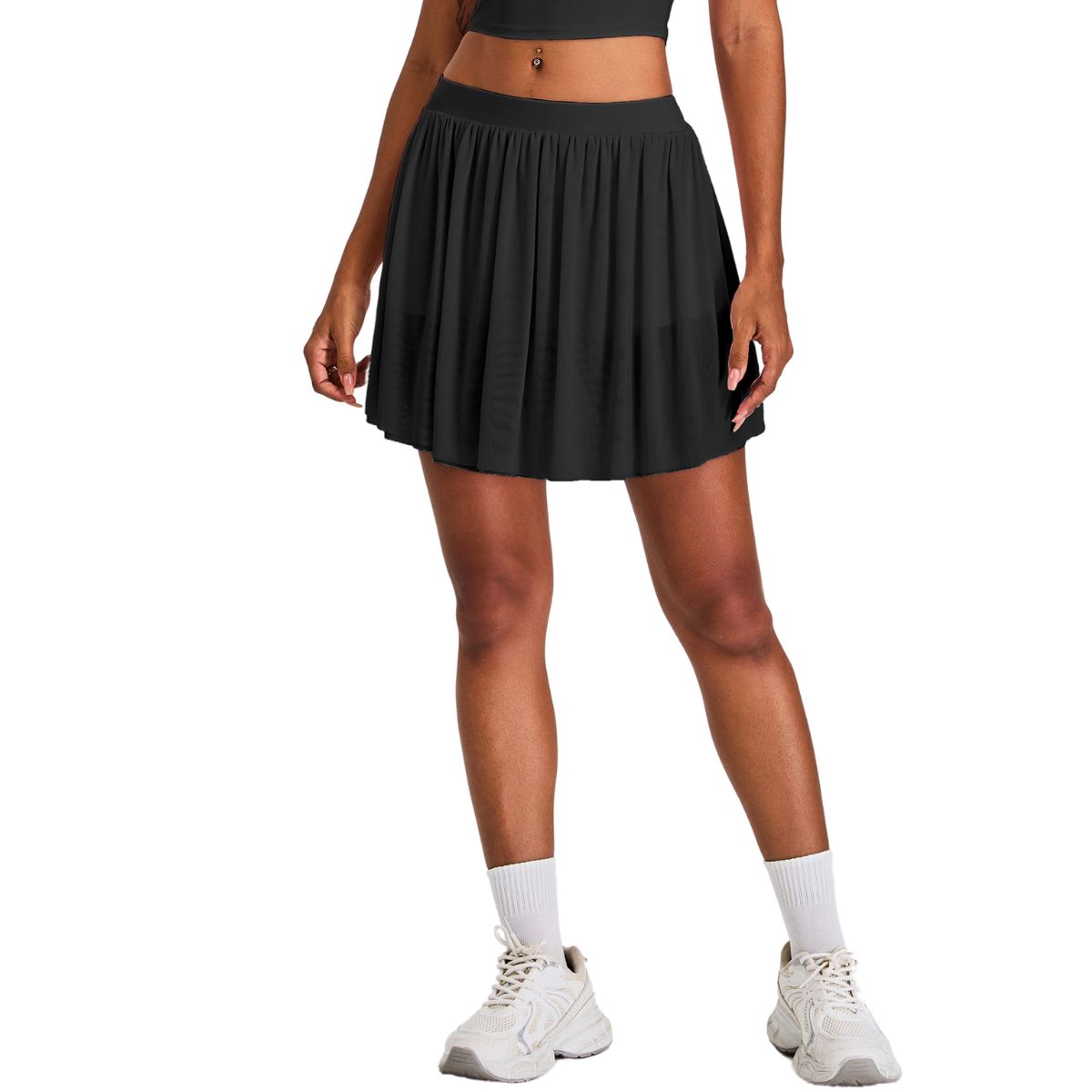 Quick-Dry Athletic Pleated Skort