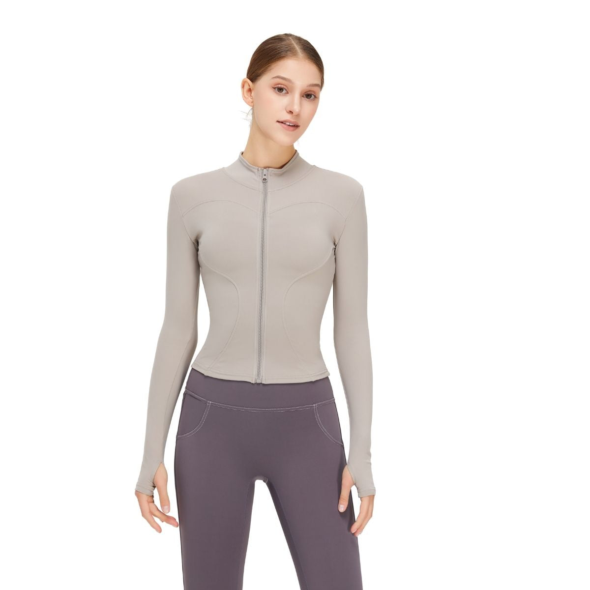 Tailored Fit Thumbhole Full-Zip Jacket