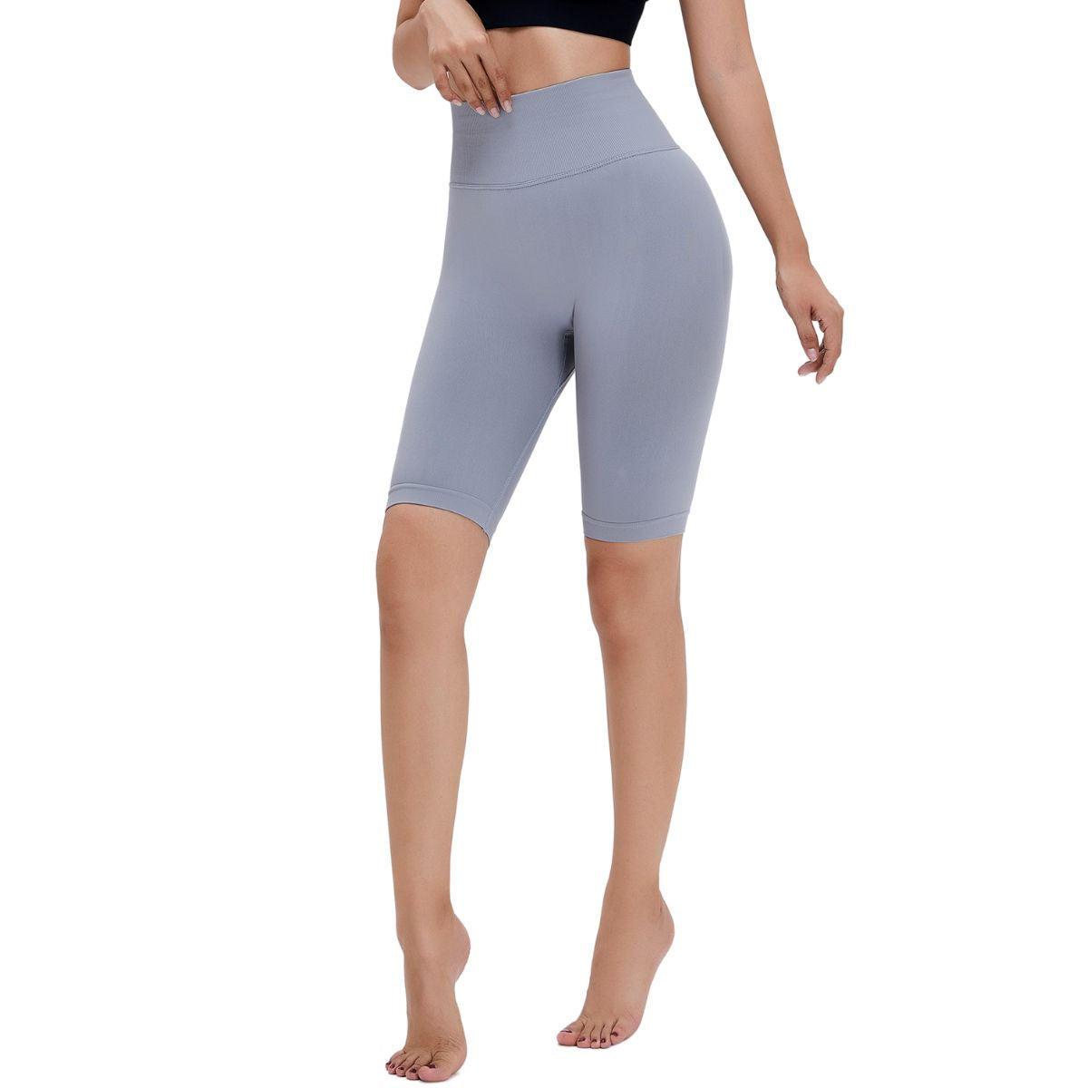Seamless Butt-Lift Mid-Thigh Leggings