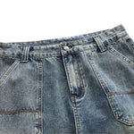 Vaqueros oversize con pliegues laterales