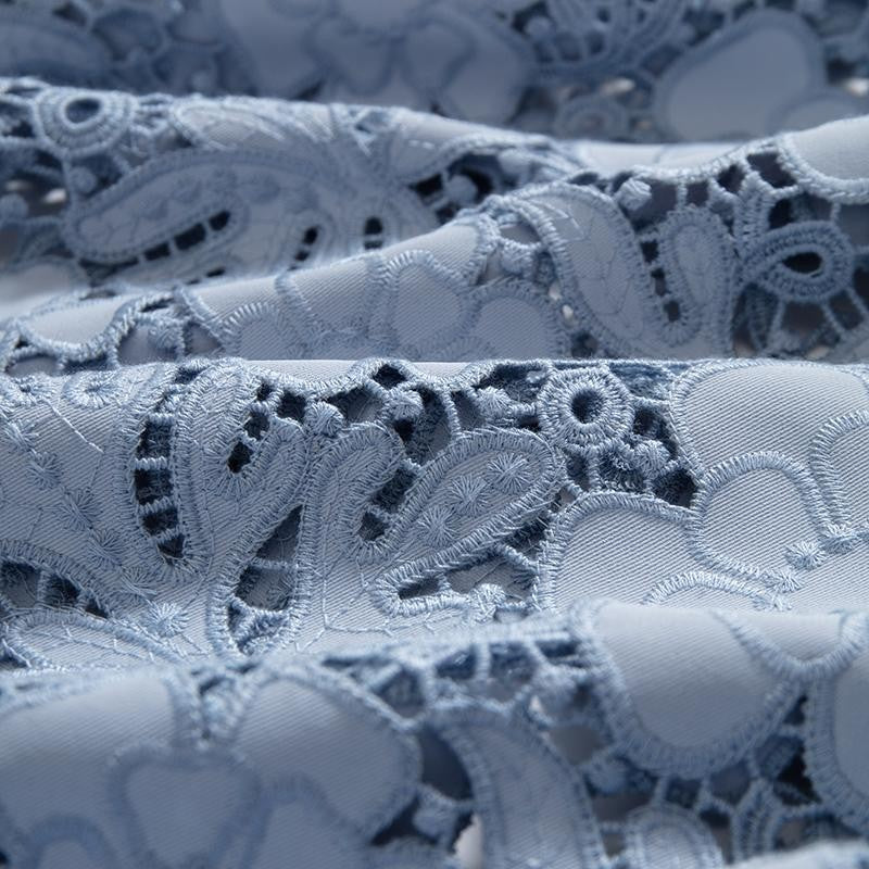 Risen Jeans Embroidered Cut-Out Pearl Rhinestone Ankle Jeans