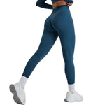 High-Waisted Solid Color Workout Leggings