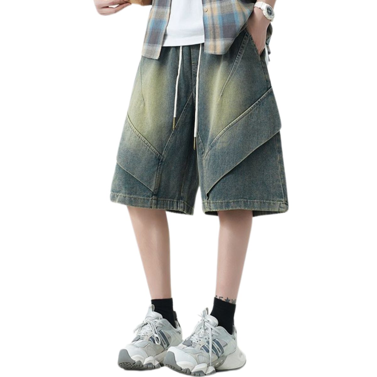 Bermudas vaqueras lavadas vintage