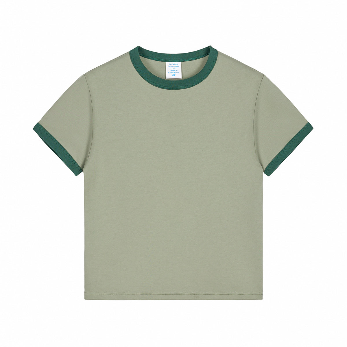 Camiseta Ringer de corte clásico para mujer de 6.9 oz