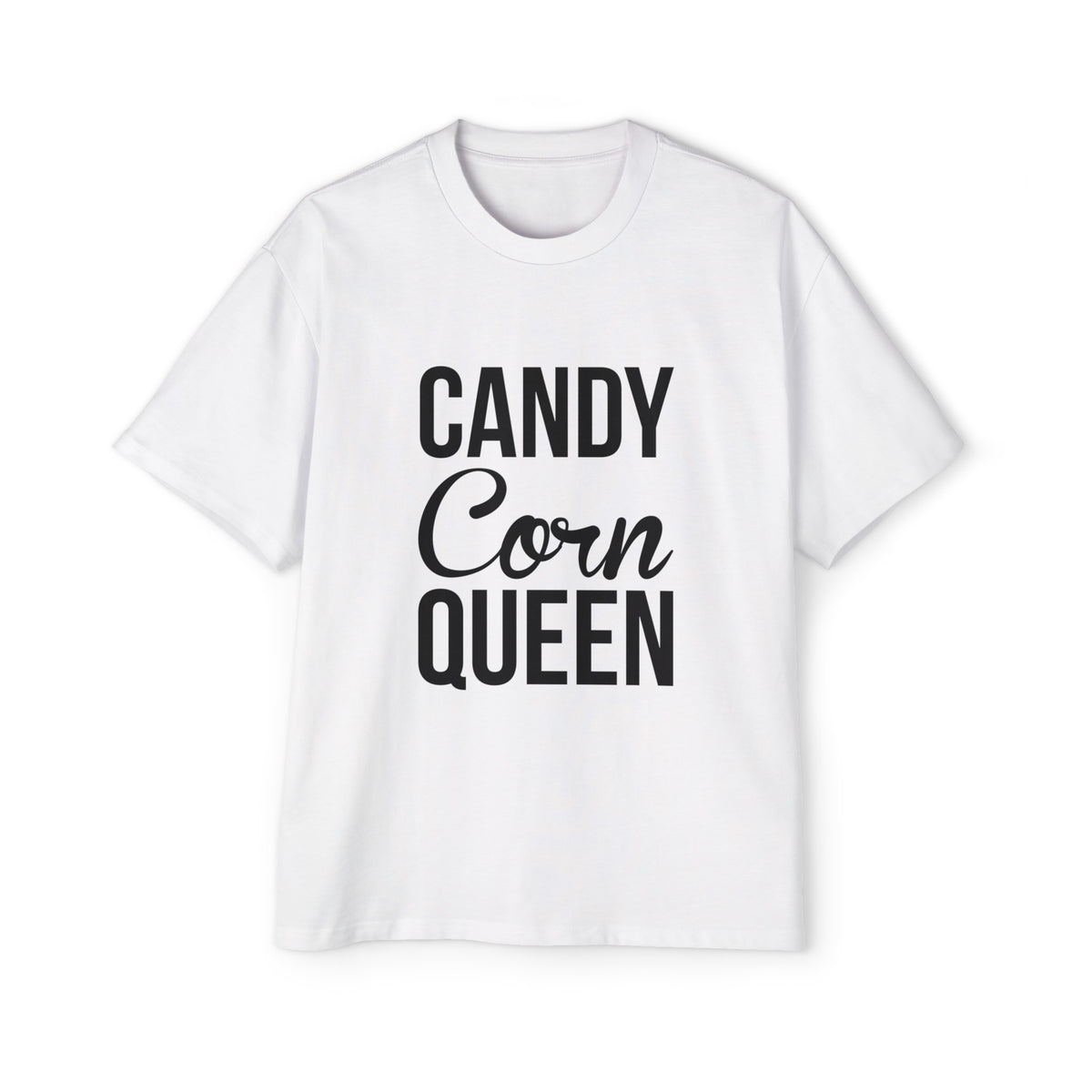 CANDY CORN QUEEN Graphic Tee-INNBLAC Fashion Apparel