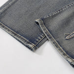 Distressed Patched Star Detail Jeans