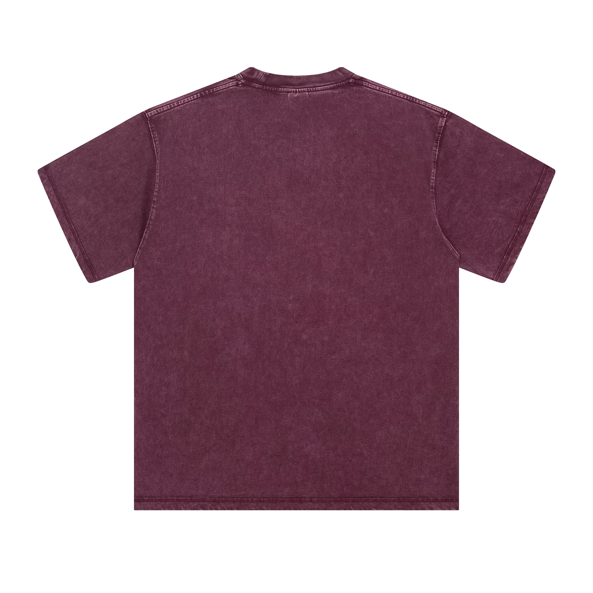 Camiseta lavada de corte holgado y peso pesado de 8.25 oz