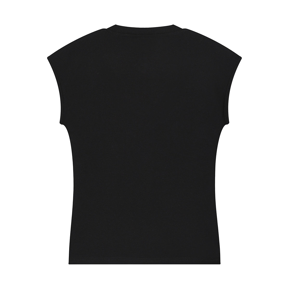 Classic Scoop-Neck Ribbed Sleeveless Top 250gsm