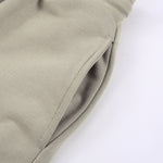 Minifalda pantalón de corte A de color liso