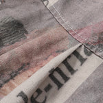 Shorts vaqueros con mariposas bordadas y adornados con perlas