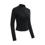 Double-Slider Zipper Fleece Cropped Sweatshirt