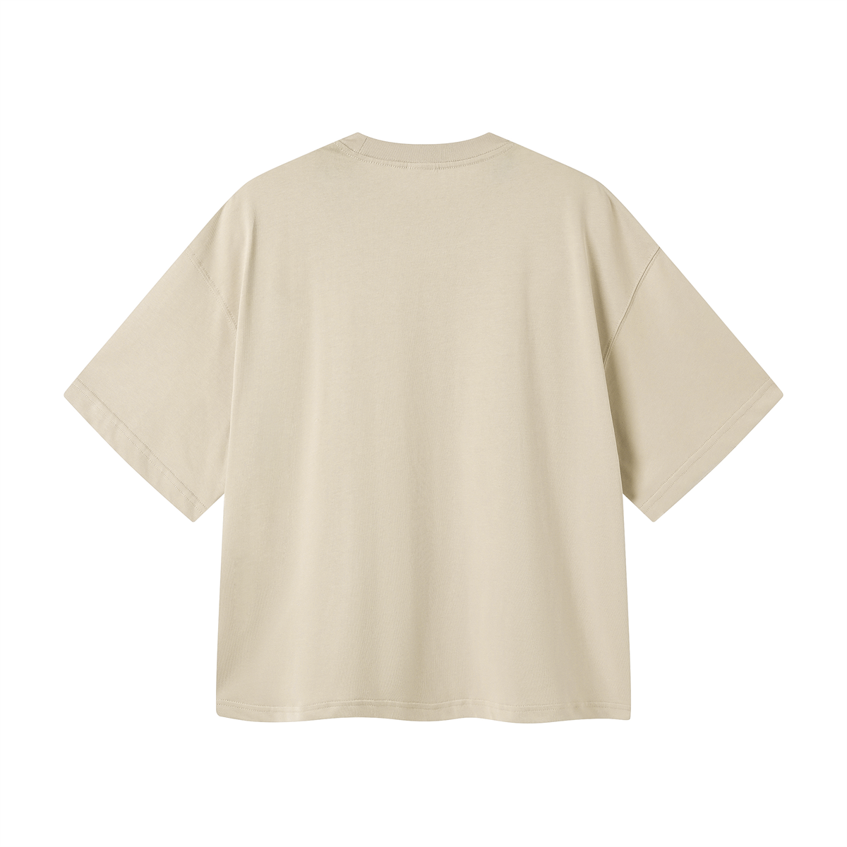 Camiseta cuadrada de color sólido de peso pesado de 8.25 oz