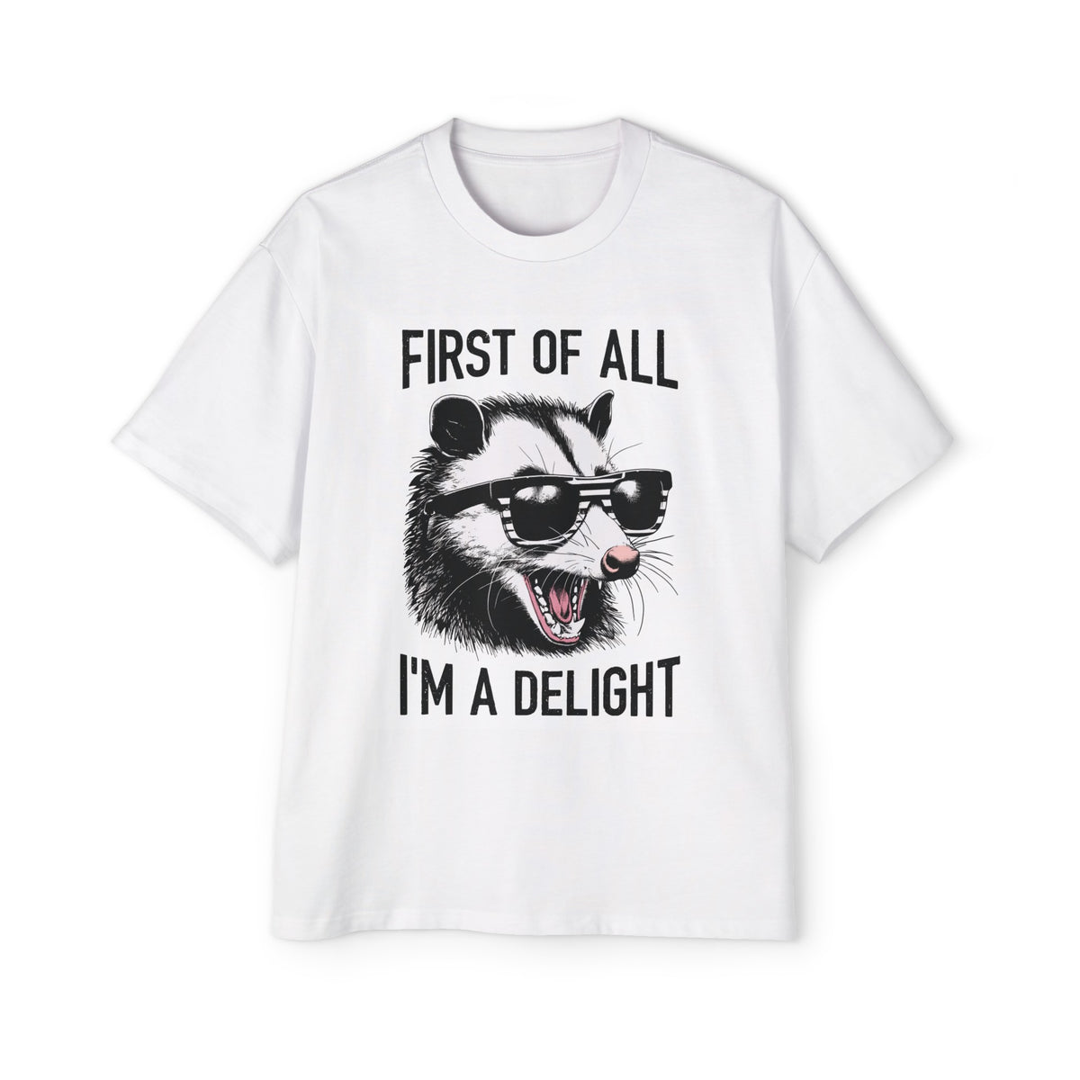 FIRST OF ALL I'M A DELIGHT Graphic Tee-INNBLAC Fashion Apparel