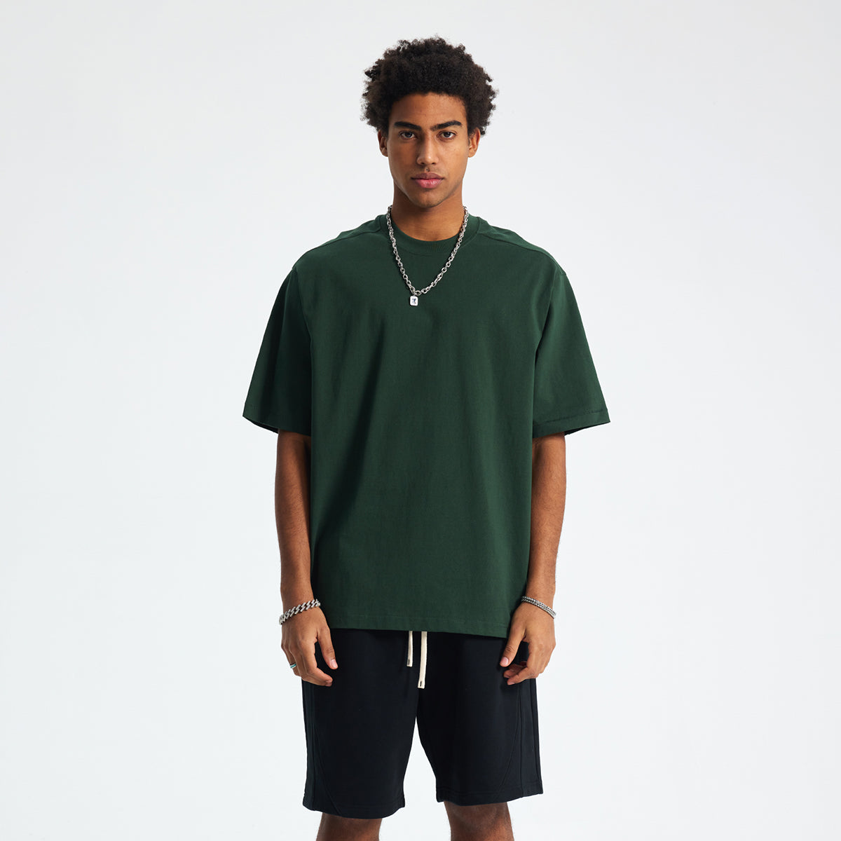 Solid Color Loose Fit T Shirt 8oz