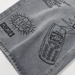 Bermudas vaqueras rasgadas con parches de camuflaje