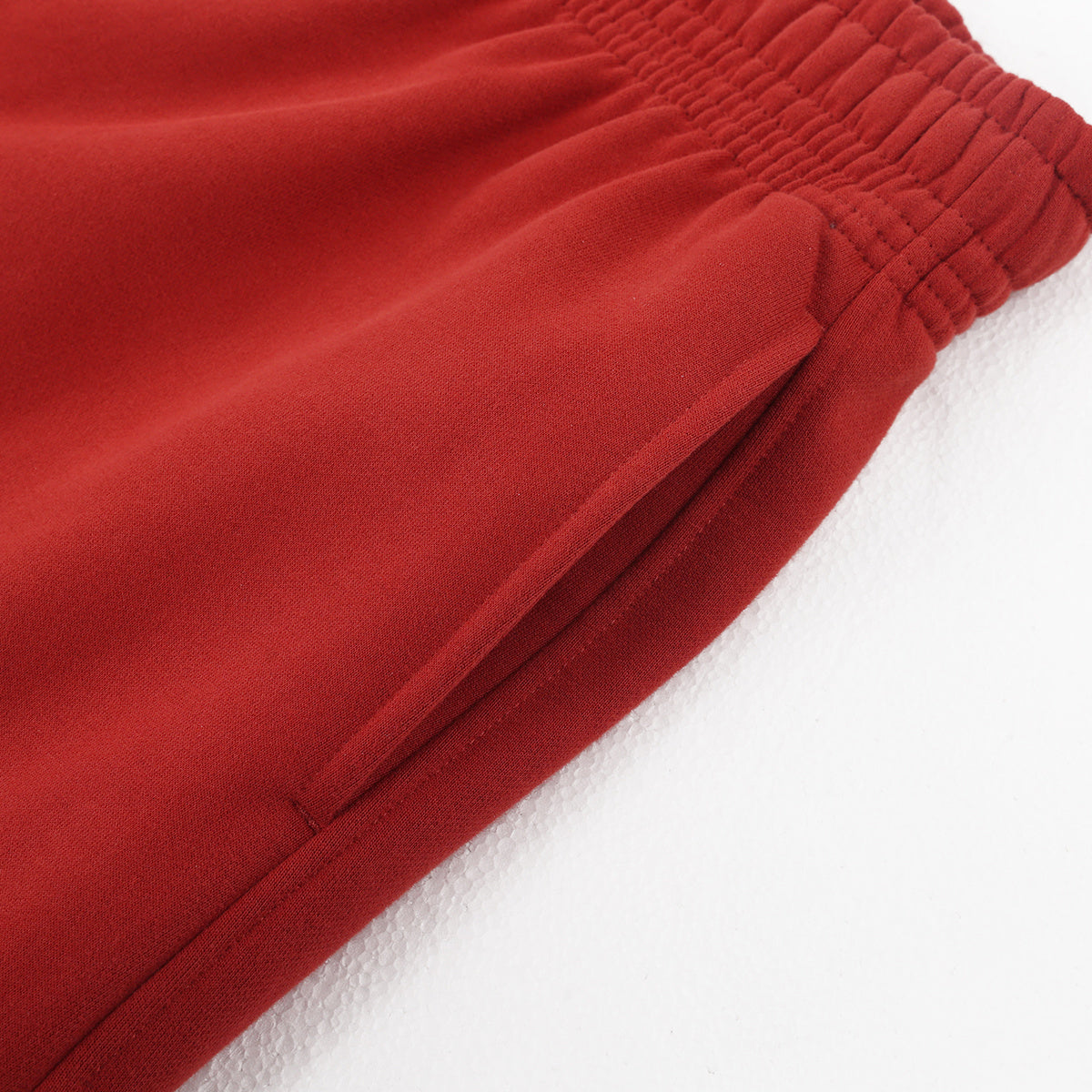 Elastic Drawstring Waist Fleece Jogger Pants