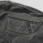 Shorts vaqueros con mariposas bordadas y adornados con perlas