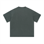 Loose Fit Distressed Cotton Tee 8oz