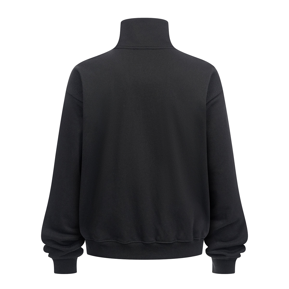 Minimalist Stand Collar Zip Up Sweatshirt