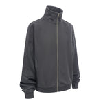 Minimalist Stand Collar Zip Up Sweatshirt