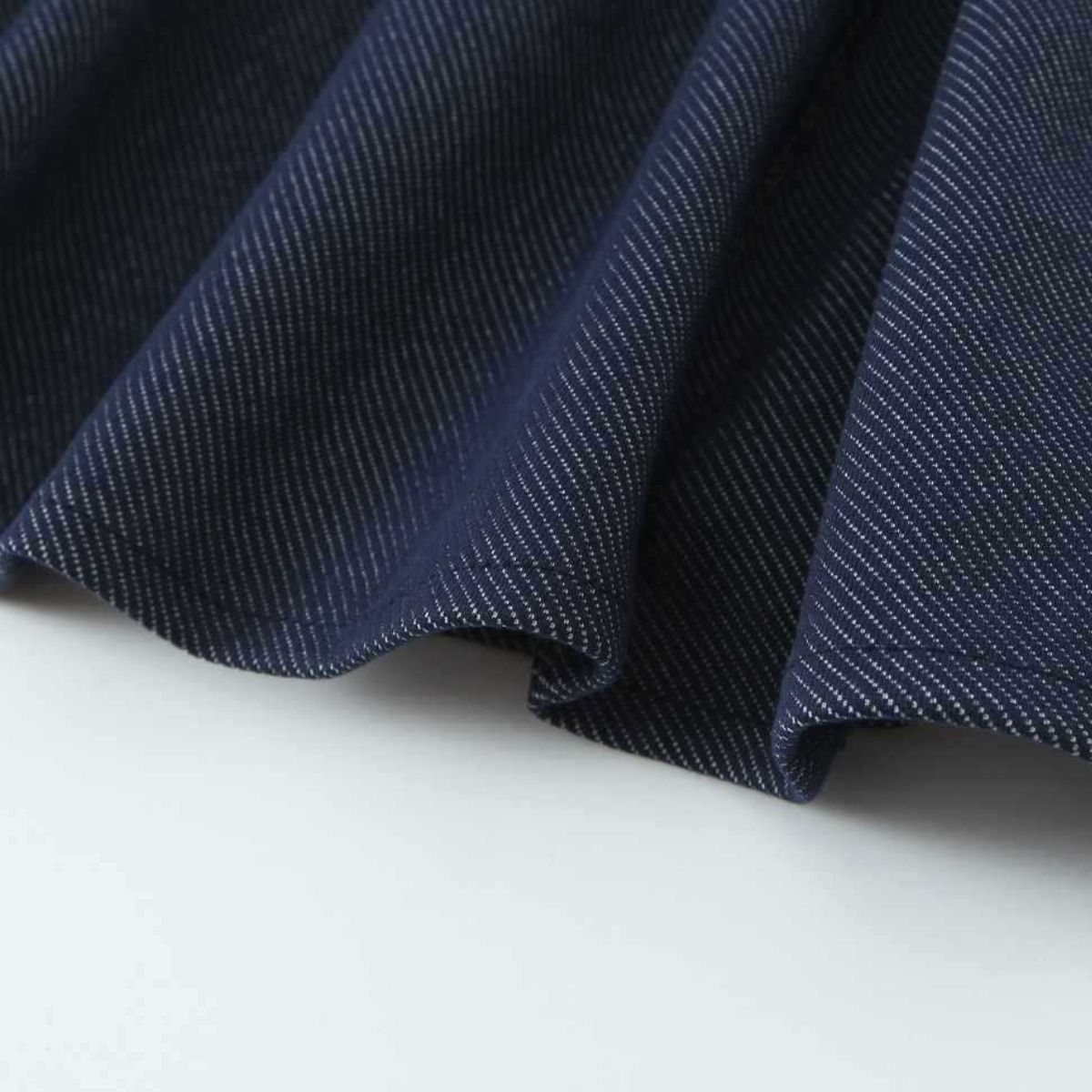 Women's Topstitched Twill Midi Dress