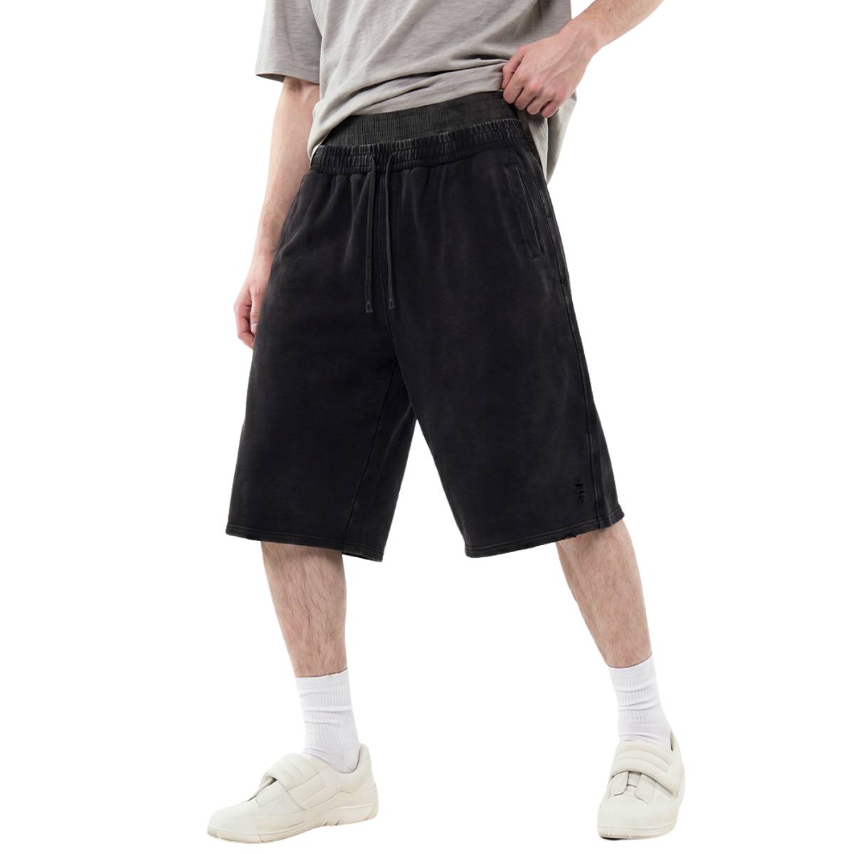 Shorts holgados vintage con lavado intenso